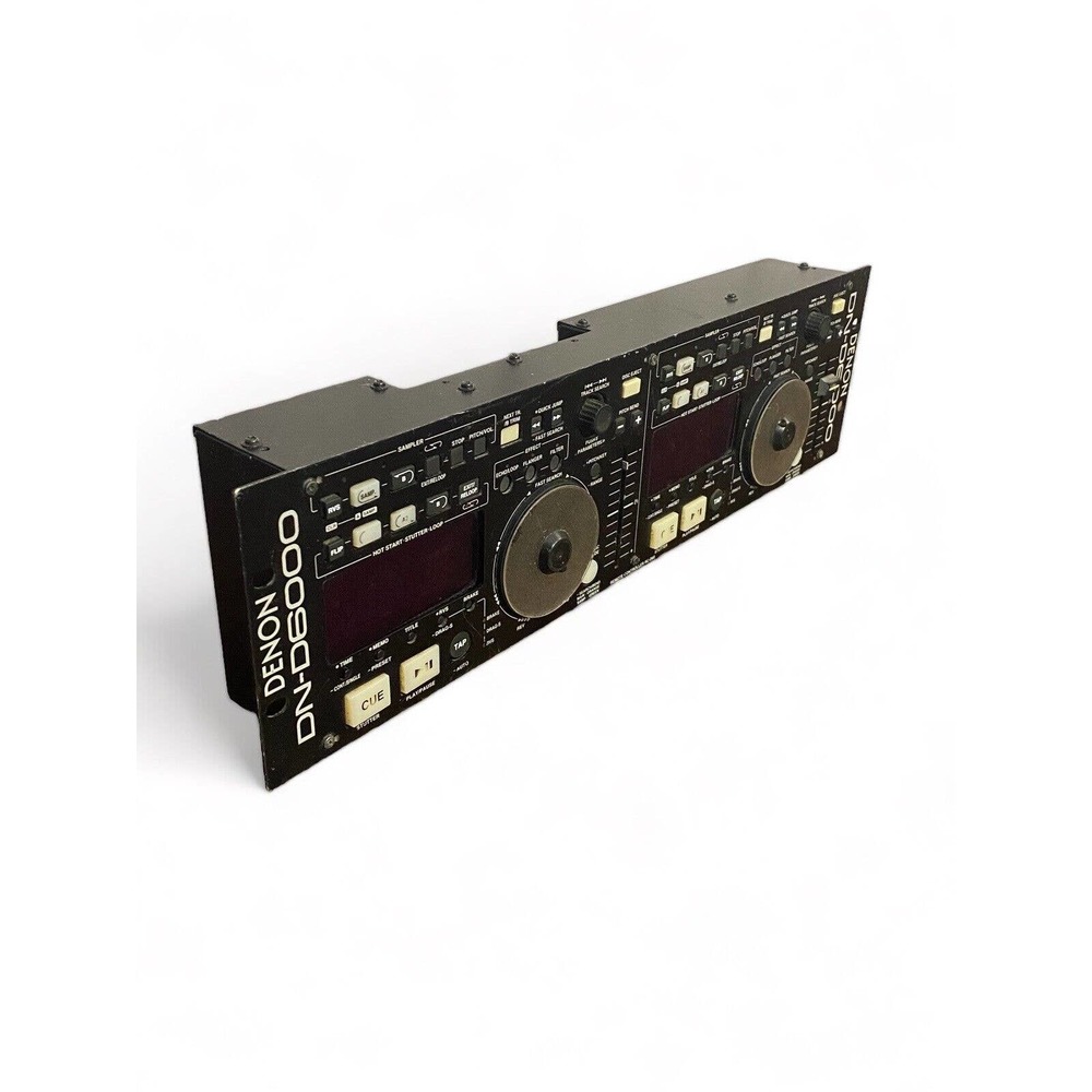 Denon DN-D6000 Rack Mount DJ Controller For Dual CD/MP3 Player 2-Channel 16-Bit